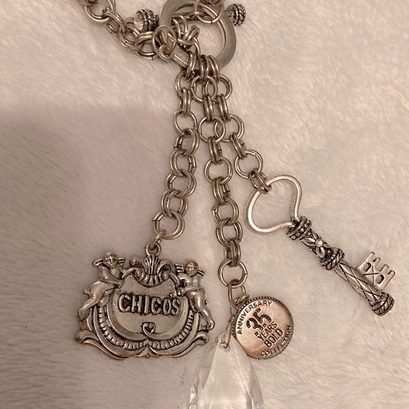Chico's Silver Charm Pendant Necklace - Picture 8 of 11